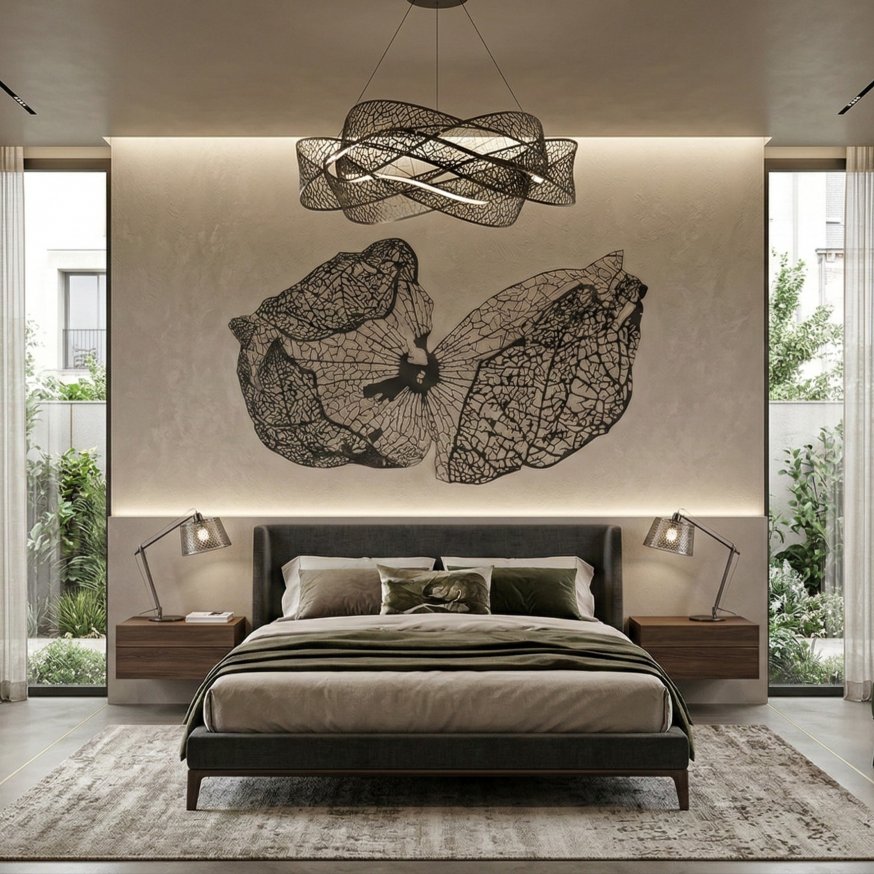 Панно "Ажурное дыхание природы". Коллекция "Skeletonization" (арт. SV101)